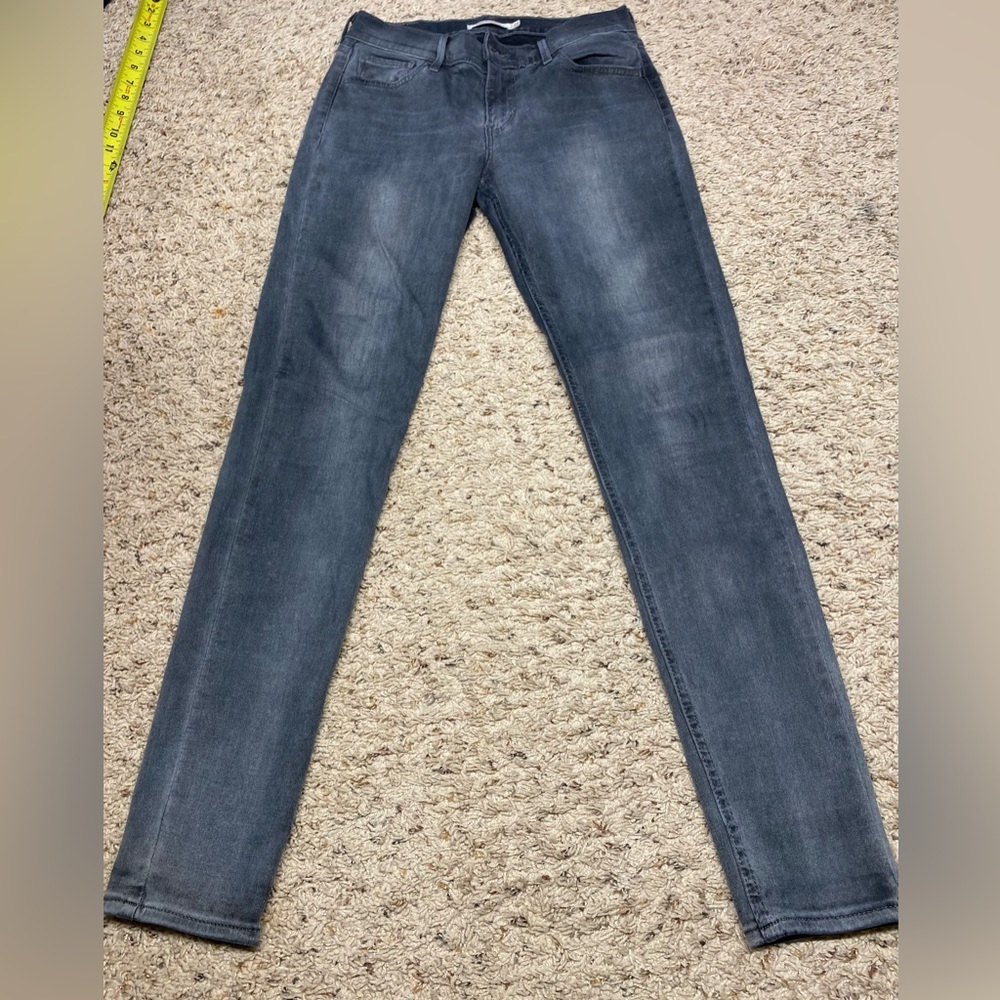 Levi’s jeans 710 29x30 womens Grey washed super skinny